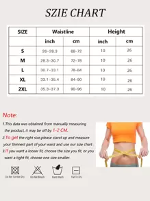 Sports Outdoor Women's Waist Trainer Belt Corset, Waist Trimmer Sweat Enhancer For Workout, Waist Cincher & Shaper With Adjustable Closure (PU Coated) Gym Accessories - Black - View 5