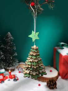 1 cái Giáng sinh Ngôi sao bằng gỗ & Trang trí Treo cây - Nhiều màu - Xem 1