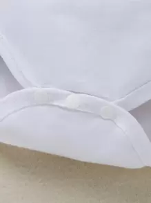 Đứa bé gái Đồ họa Khẩu hiệu Áo liền quần chặt & Lưới tương phản Nơ mặt trước Váy - Nhiều màu - Xem 6