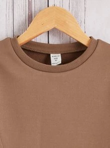 SHEIN 年輕女孩格紋荷葉邊運動連衣裙