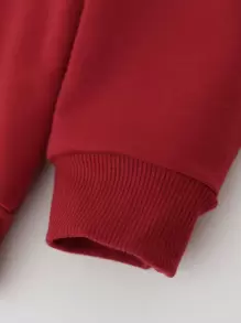 SHEIN 小女童卡通貓貓圖案運動衫