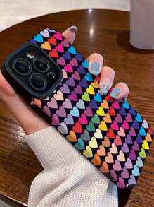 Funda para móvil con estampado de corazón - Multicolor - Ver 2