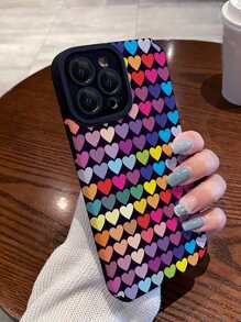 Funda para móvil con estampado de corazón - Multicolor - Ver 4
