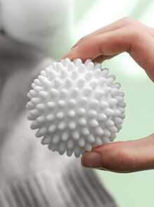 2入組 PEVA 洗衣球，創意白色可重複使用衣物乾燥和膨脹織物柔軟劑球，適用於洗衣機可重複使用衣物毛髮和寵物除毛器 - 清潔小工具 - 白色 - 查看 3