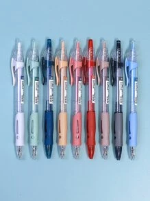 9pcs Mixed Color Gel Pen - Multicolor - View 2