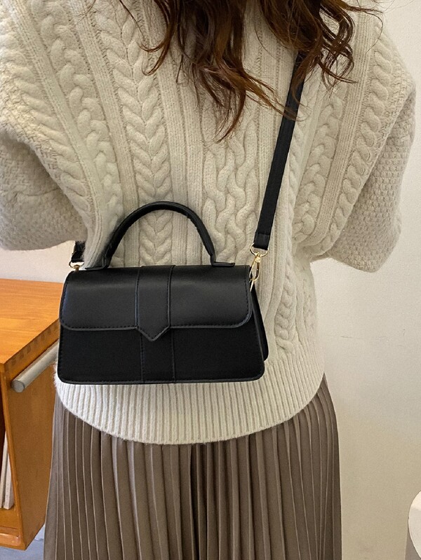 Sac carré minimaliste à rabat Mode en ligne SHEIN FRANCE