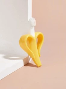 1pc Banana Design Pet Toothbrush - Yellow - View 3