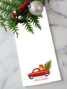 1pc Christmas Car Pattern Hand Towel - Multicolor - View 2