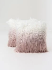 1pc Long Pile Polyester Pillowcase - Multicolor - View 4