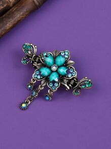 蟹爪发夹（图片略有色差）花朵发夹 冬季发饰 优雅蟹爪夹 - 彩色 - 查看 2