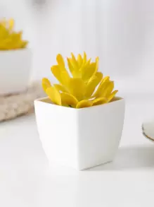 1 chậu cây nhân tạo - Màu vàng - Xem 1