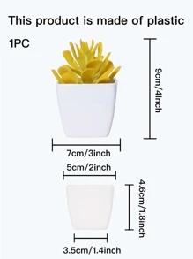 1 chậu cây nhân tạo - Màu vàng - Xem 3