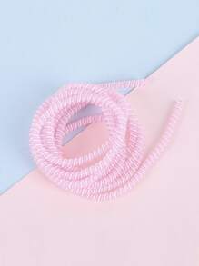 Dây cáp dữ liệu silicon 1pc - Hồng - Xem 2