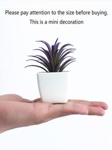 1入組人造盆栽植物 - 紫色 - 查看 5