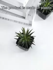 1 cái/3 cái/5 cái Cây mọng nước mini nhân tạo hình cỏ dứa trồng trong chậu - Trang trí trung tâm phòng khách, phòng ngủ, bàn ăn - Nhiều màu - Xem 9