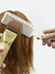 1pc Hollow Out Hair Comb - White - View 4