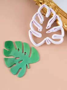 4 piezas Cortador para galletas en forma de hoja - Blanco - Ver 6