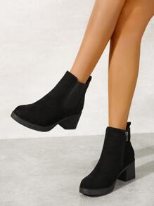 Fall/Winter Match Skirt,Women's Fashion Pleated Boots Black Height Increasing Large Size Knee-High Boots Perfect With Cardigan,Boots For Women