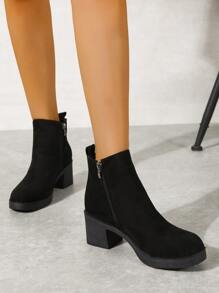 Fall/Winter Match Skirt,Women's Fashion Pleated Boots Black Height Increasing Large Size Knee-High Boots Perfect With Cardigan,Boots For Women