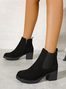 Fall/Winter Match Skirt,Women's Fashion Pleated Boots Black Height Increasing Large Size Knee-High Boots Perfect With Cardigan,Boots For Women