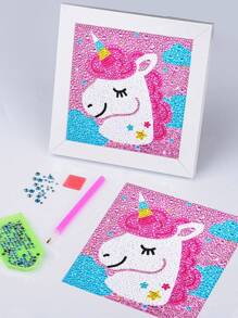 1套卡通圖案DIY無框鑽石畫 - 彩色 - 查看 1