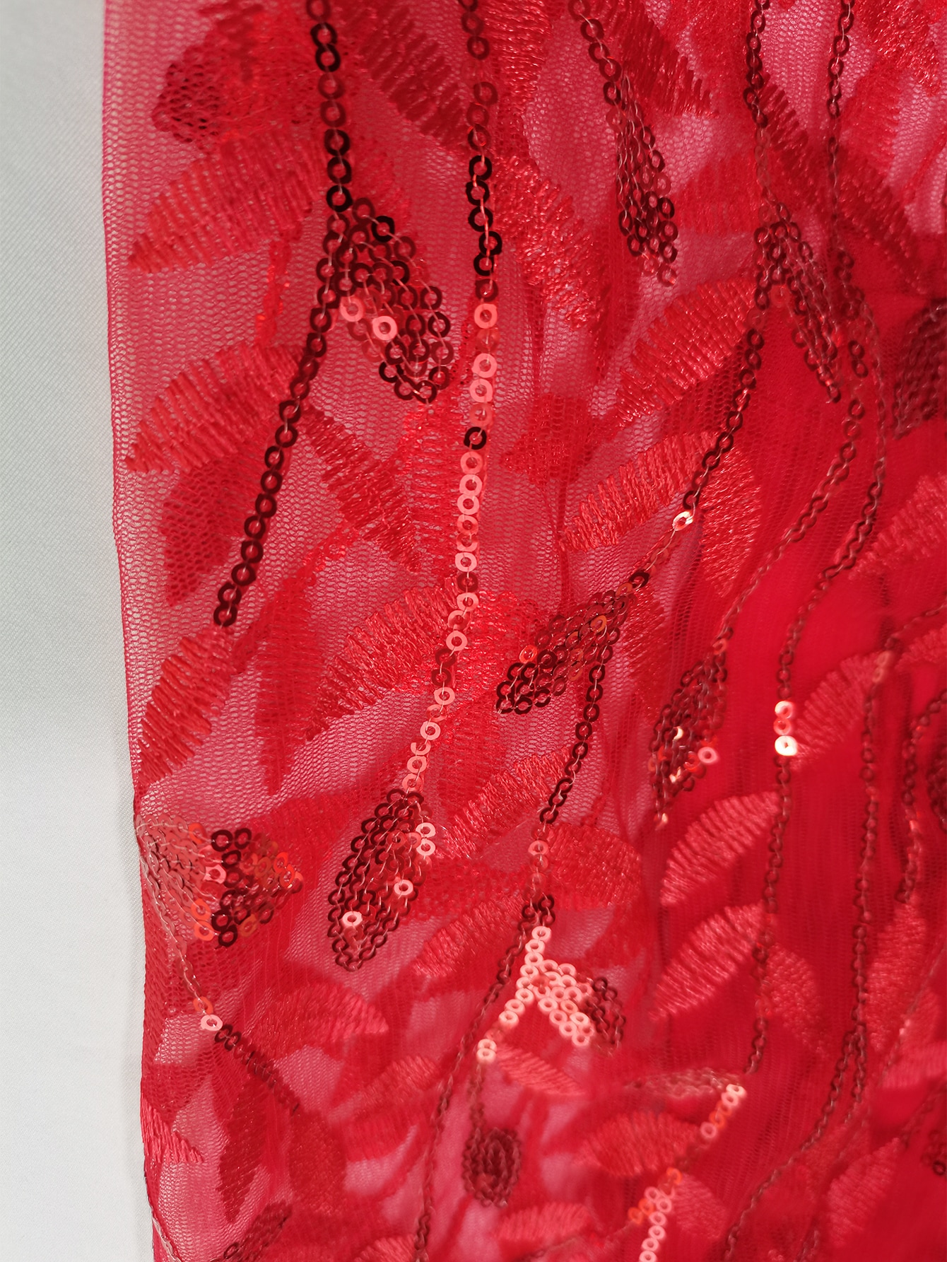 plunging neck tie front ruched split thigh dress