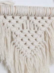 1 件编织流苏壁挂装饰家居装饰、房间装饰、墙壁装饰 - 米色 - 查看 2