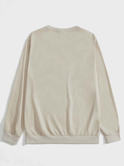 Sudadera Gráfica Para Hombre Con Letras Y Figuras