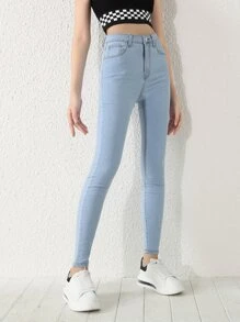 Teen Girl Spring/Summer Casual Jeans - Light Wash - View 3