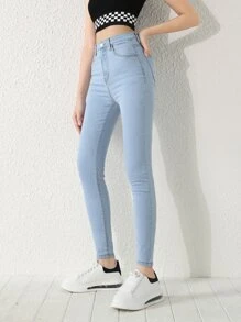 Teen Girl Spring/Summer Casual Jeans - Light Wash - View 5