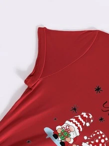 Christmas Gonk Print Tee - Red - View 3