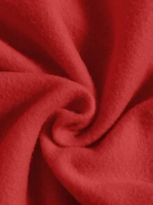 Christmas Print Thermal Sweatshirt - Red - View 3