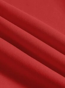 Christmas Print Thermal Sweatshirt - Red - View 5