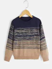 SHEIN Boys Colourblock Jumper - Multicolor - View 1