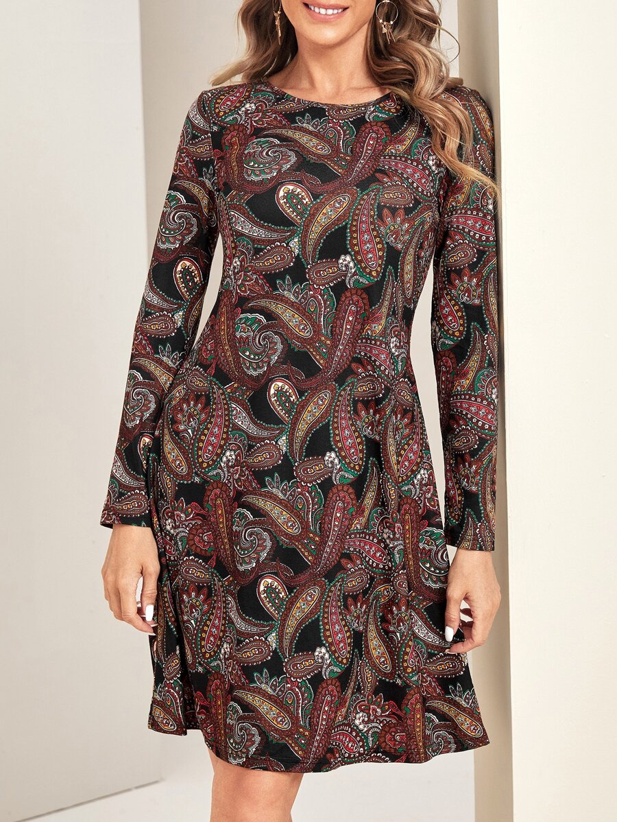 EMERY ROSE Đầm Paisley Boho - Nhiều màu - Xem 1