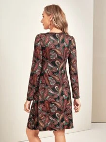 EMERY ROSE Đầm Paisley Boho - Nhiều màu - Xem 3