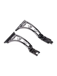 Rhinestone Watchband Compatible With Apple Watch - Black - View 3