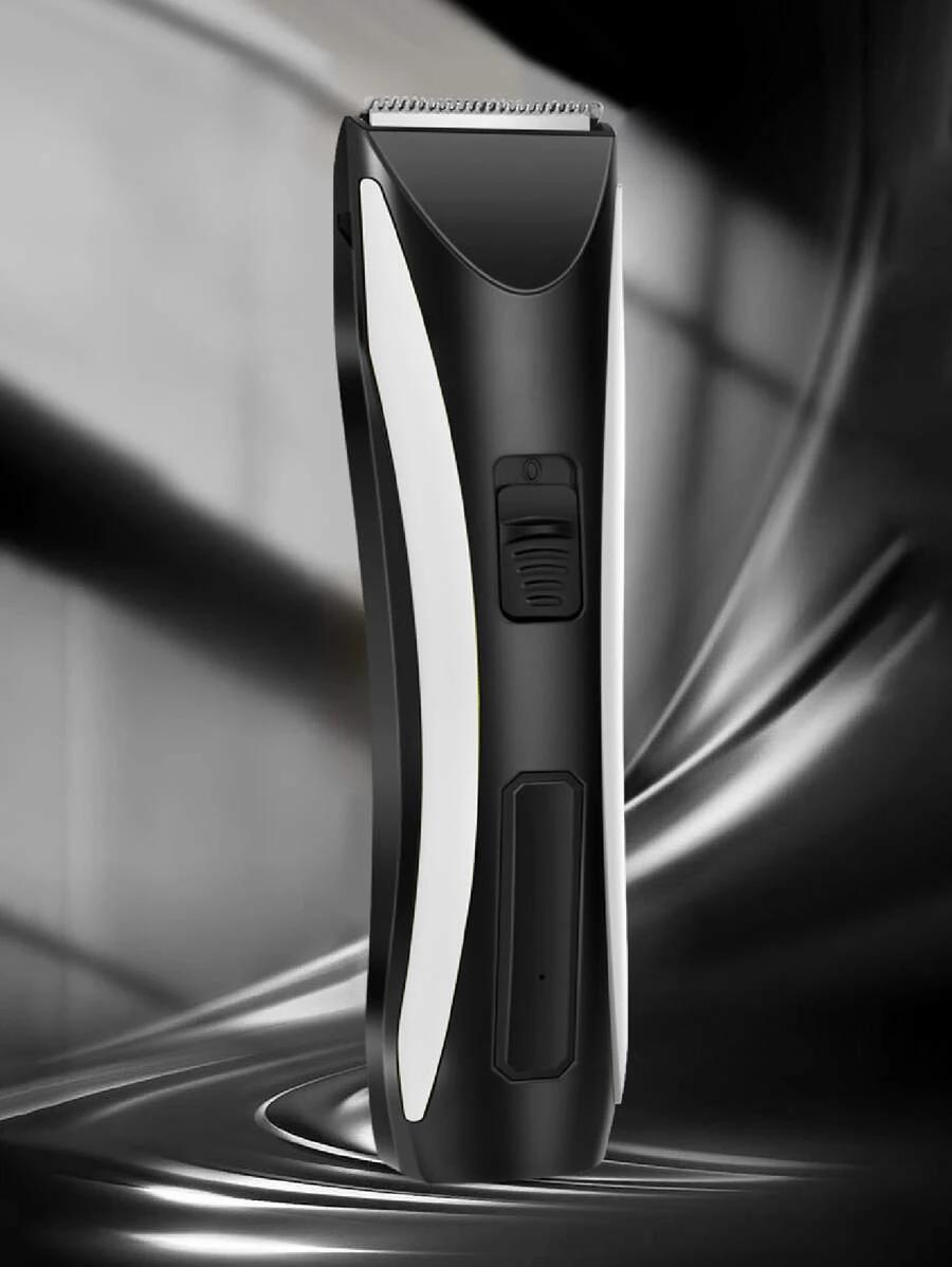 Hombres 1 pieza Broche de pelo recargable eléctrico - Blanco y Negro - Ver 1