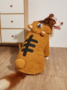 1 bộ trang phục hóa trang hổ cho thú cưng trang phục Halloween - Màu vàng - Xem 2