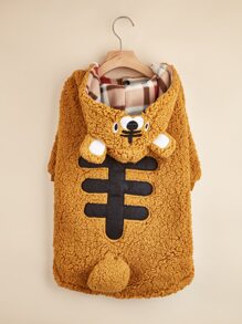 1 bộ trang phục hóa trang hổ cho thú cưng trang phục Halloween - Màu vàng - Xem 3