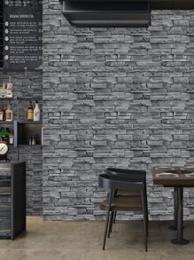 1pc 3d Realistic Bricks And Stones Wallpaper Home Decoration Sticker Peel And Stick Self-Adhesive Paper For Cabinets, Tables, Chairs And Room Background,Renovation Stickers Peel Wall Panels,Wall Paper, Wallpapers,Spring Decoration Items Refresh Your Home,Rama Decoration Stickers - Multicolor - View 5