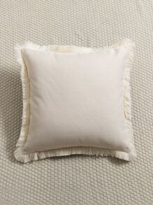 1pc Sun Print Raw Trim Cushion Cover Without Filler - Multicolor - View 3