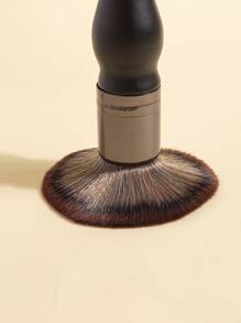 1pc Gourd Shaped Makeup Brush, Suitable For Daily Makeup Use, Can Be Given As A Gift To Girlfriend - Black - View 2