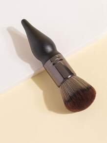 1pc Gourd Shaped Makeup Brush, Suitable For Daily Makeup Use, Can Be Given As A Gift To Girlfriend - Black - View 4