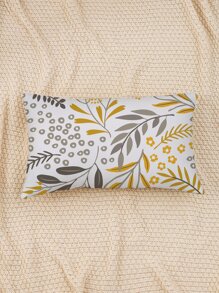 1pc Leaf Print Cushion Cover Without Filler - Multicolor - View 5