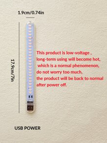 1 pieza Lámpara USB con 24 LED de luz negra, adecuada para la decoración del dormitorio, bombilla sin interruptor - Morado - Ver 6