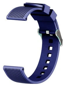1 pieza Correa de reloj de silicona 20 mm de ancho - Azul - Ver 2