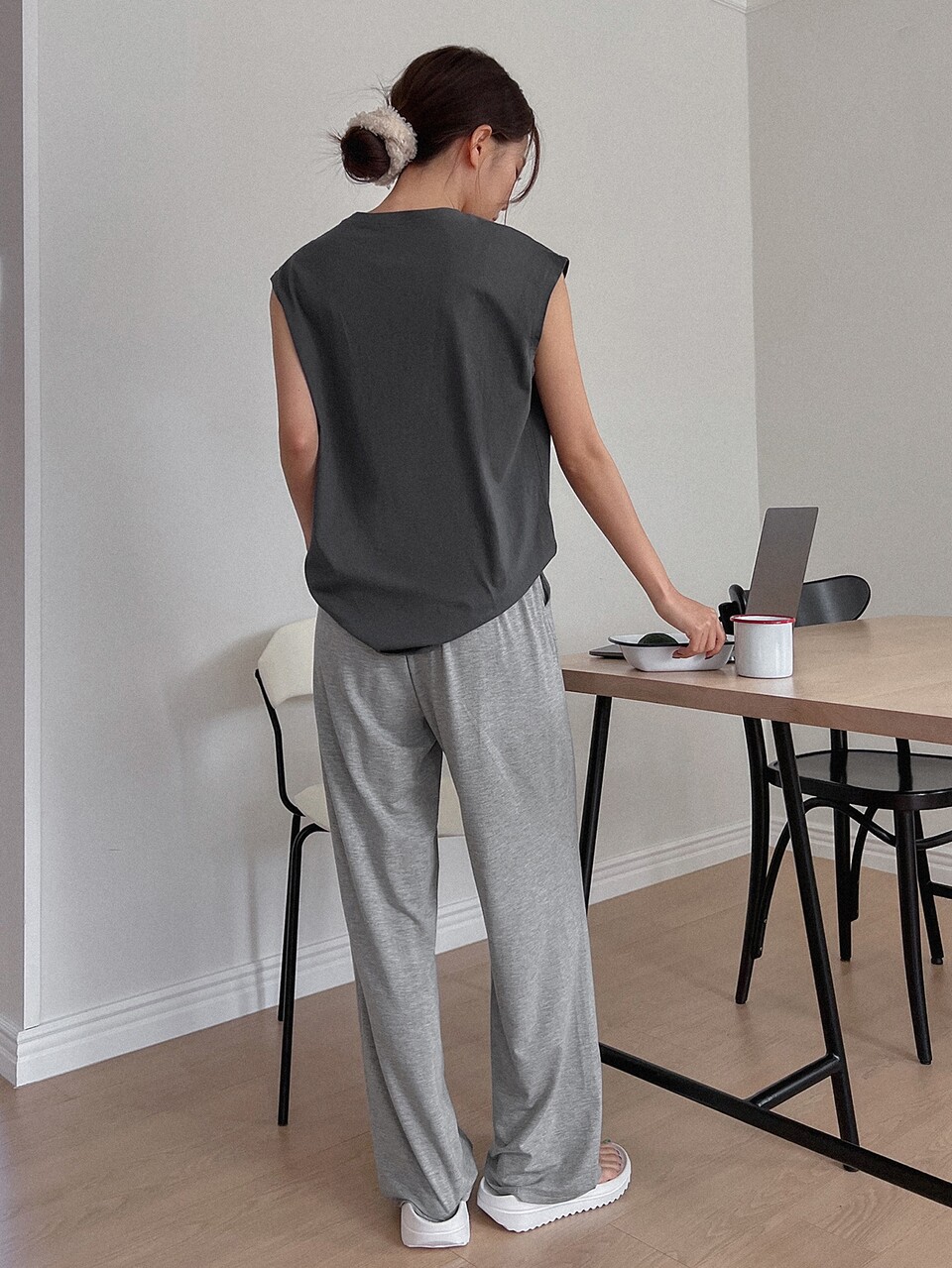 Food & Slogan Graphic Lounge Set Pajama
