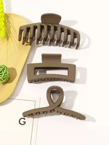 3 cái Vuốt Tóc Lớn - Cà phê nâu - Xem 1