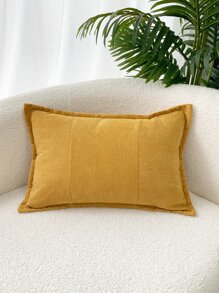1 cái vỏ gối bằng vải nhung chắp vá hoặc vỏ gối thắt lưng - Màu vàng - Xem 4